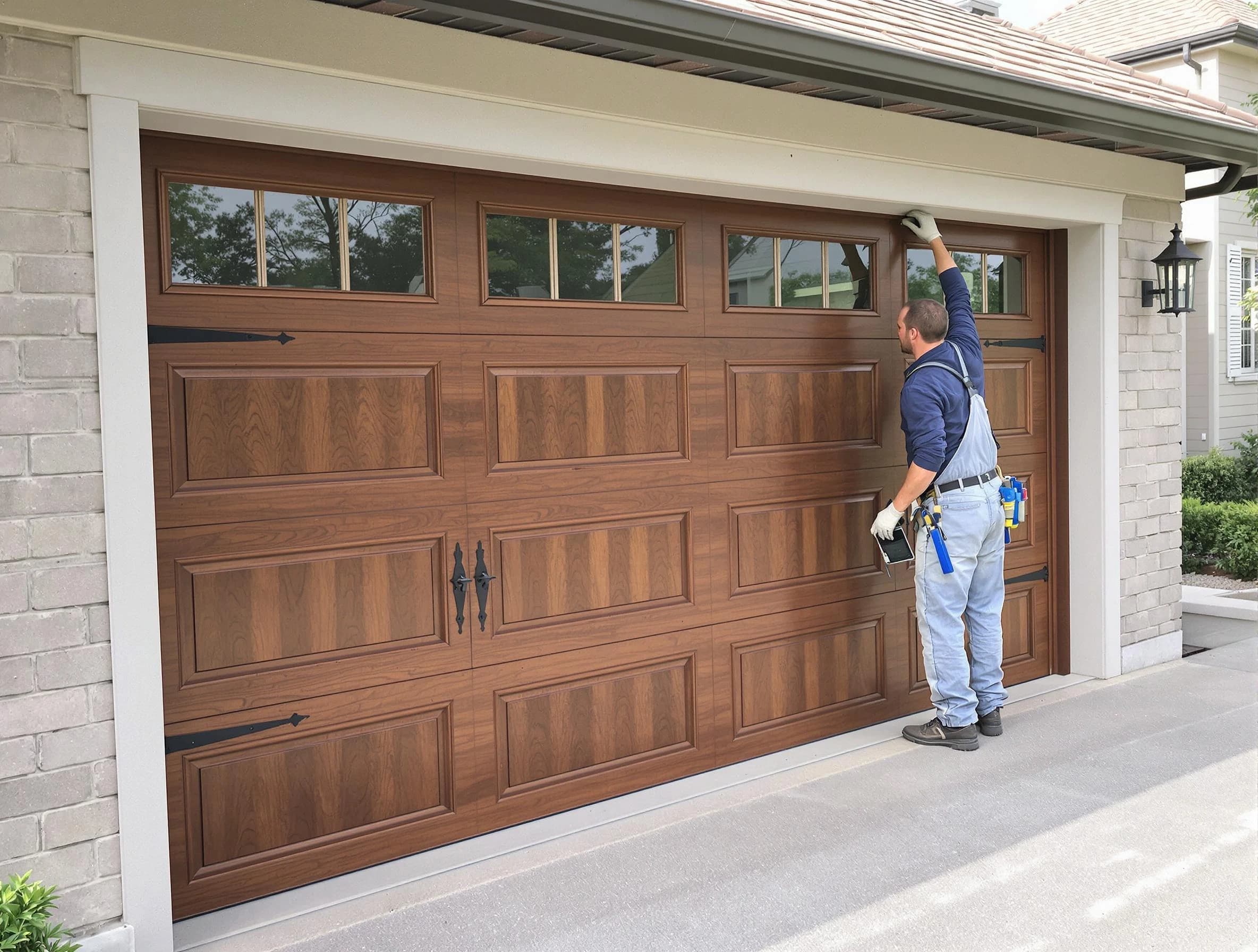 Custom garage door showcase by Oneonta Garage Door Repair in Oneonta