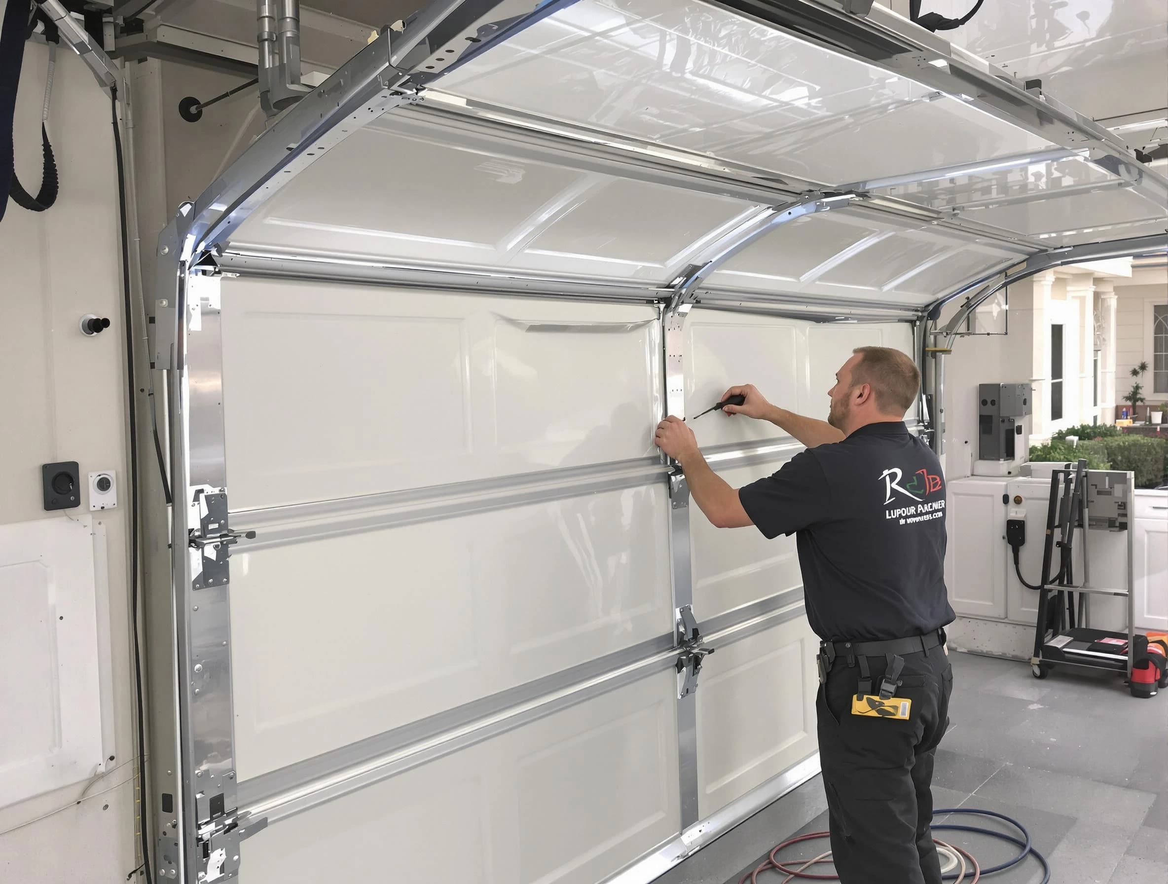 Oneonta Garage Door Repair professional performing panel repair in Oneonta