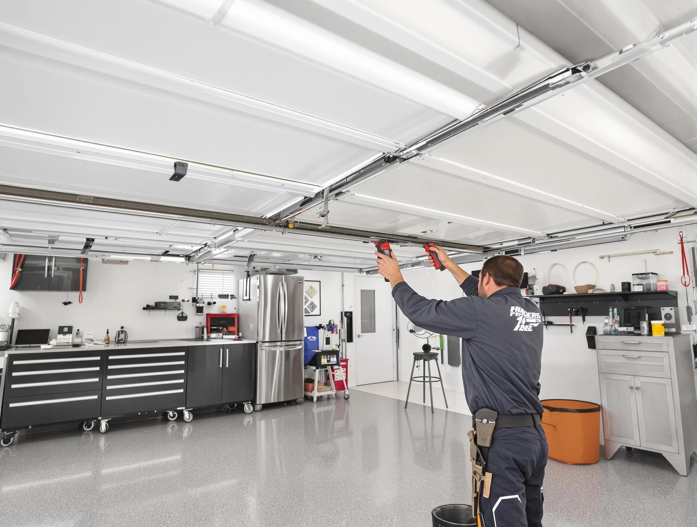 Overhead garage door repair service by Oneonta Garage Door Repair in Oneonta