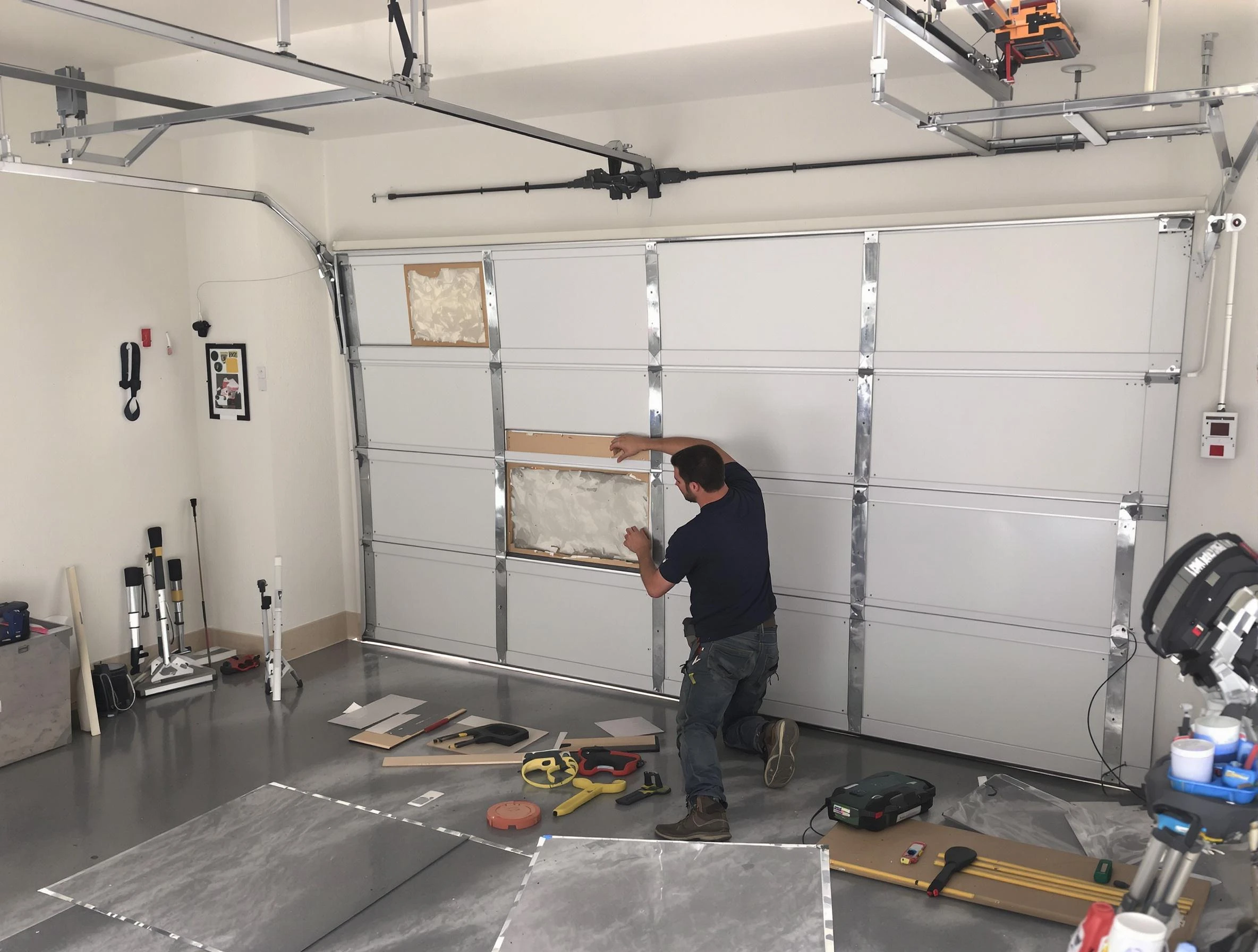Garage Door Panel Repair in Oneonta