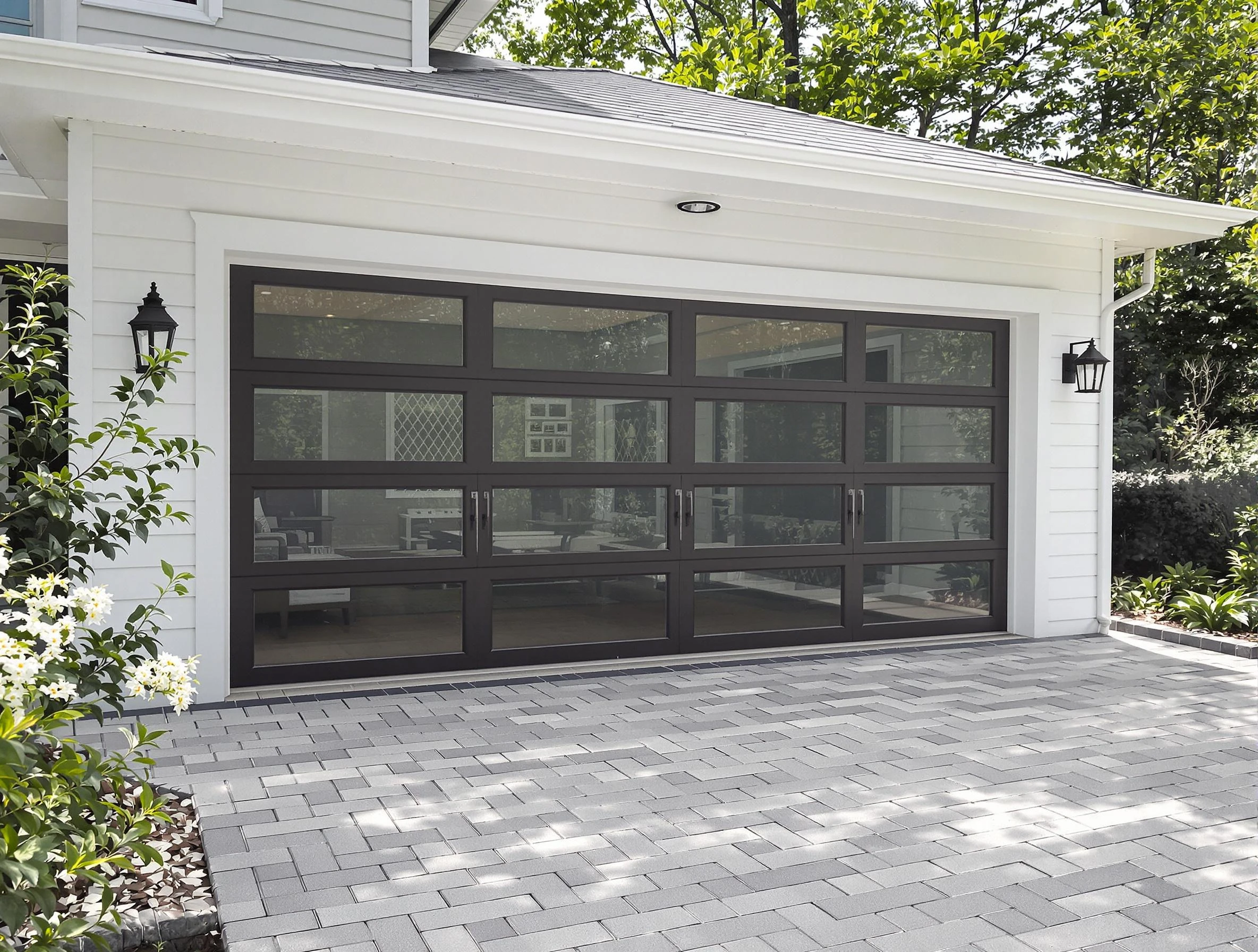 Oneonta Garage Door Repair design specialist presenting custom garage door options to Oneonta homeowner