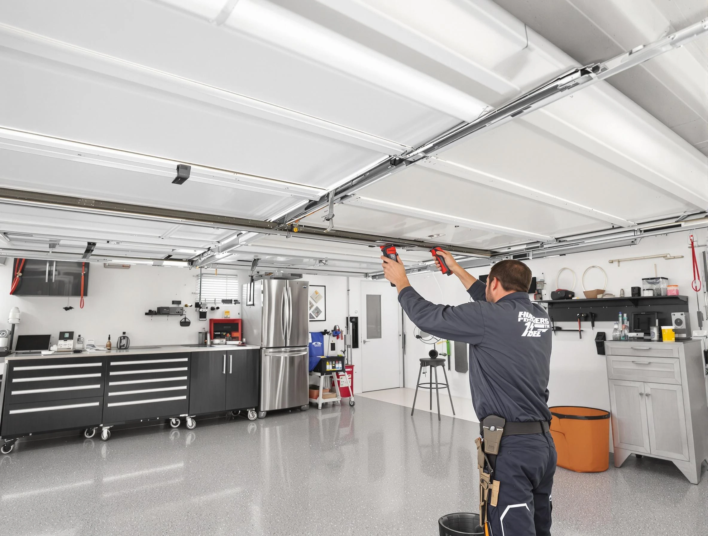 Overhead garage door repair service by Oneonta Garage Door Repair in Oneonta