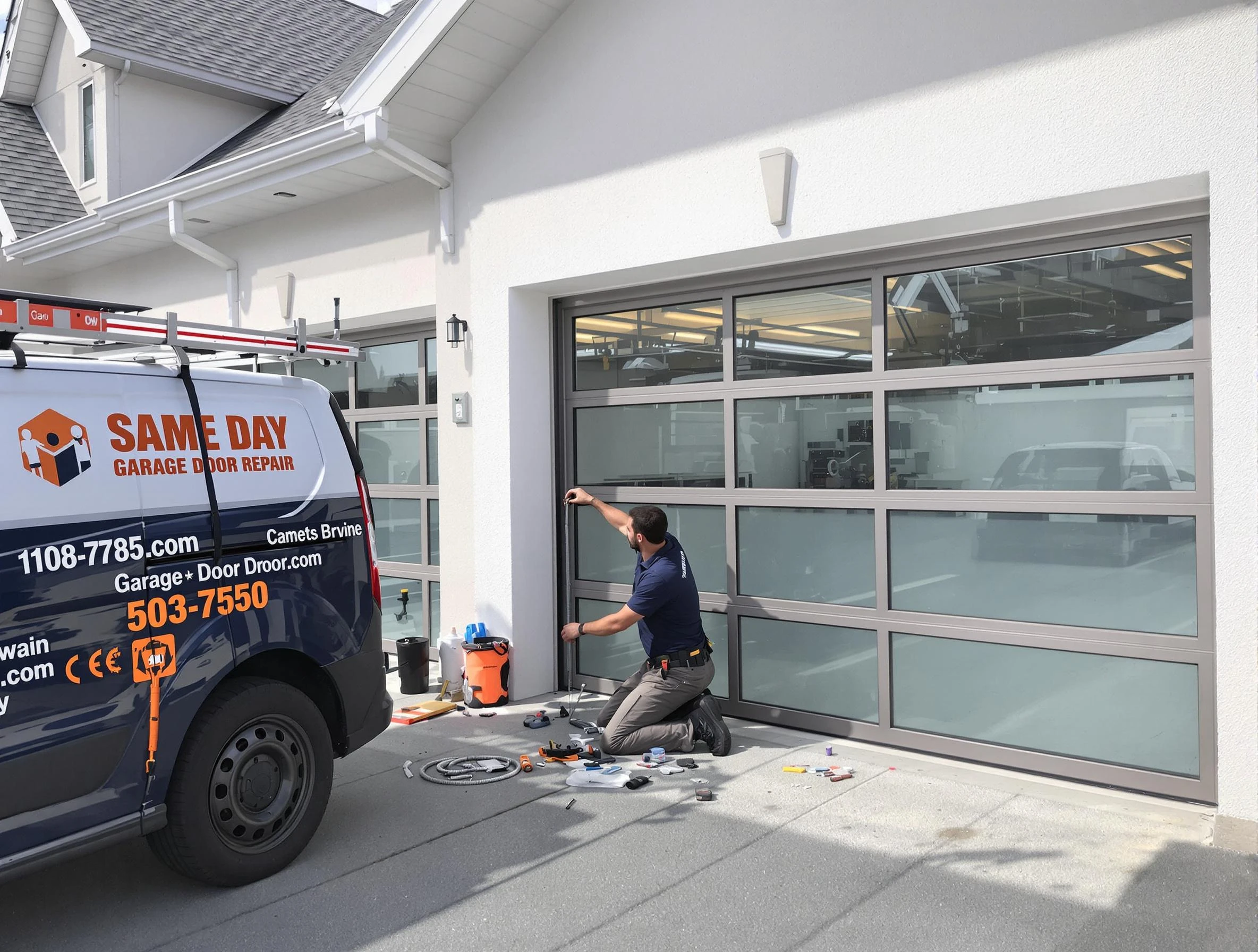Same-day garage door repair service by Oneonta Garage Door Repair in Oneonta